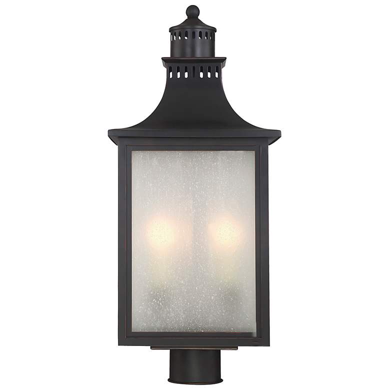 Image 5 Monte Grande 3-Light Outdoor Post Lantern in English Bronze more views