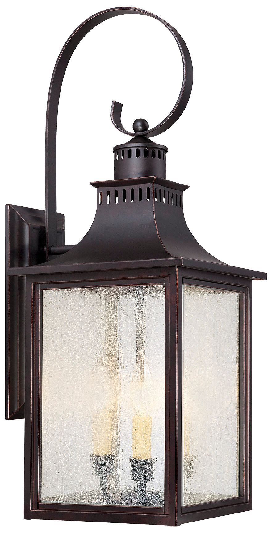 Monte Grande 3-Light Outdoor Wall Lantern in English Bronze