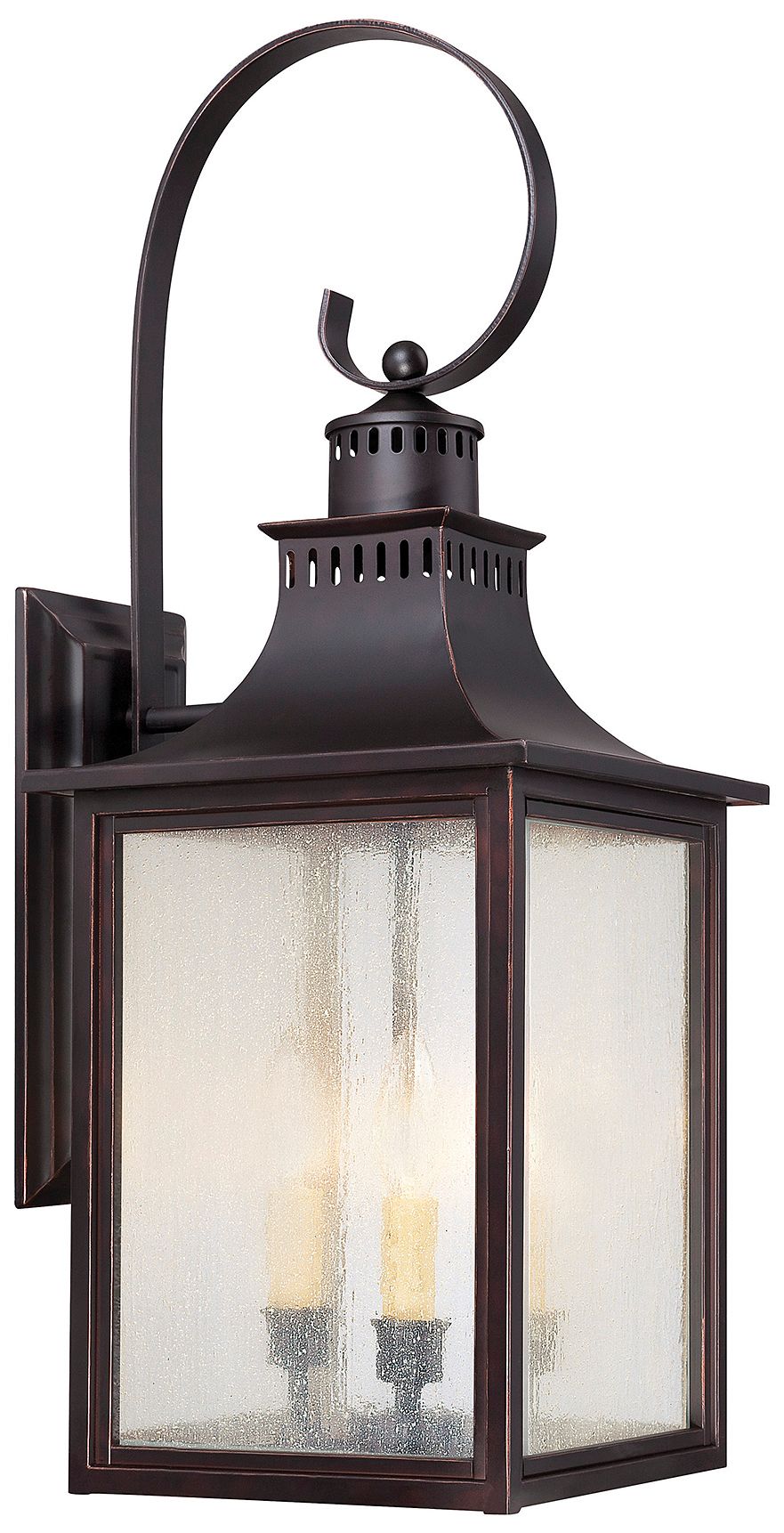 Image 2 Monte Grande 3-Light Outdoor Wall Lantern in English Bronze more views