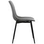 Monte Gray Faux Leather Armless Dining Chair