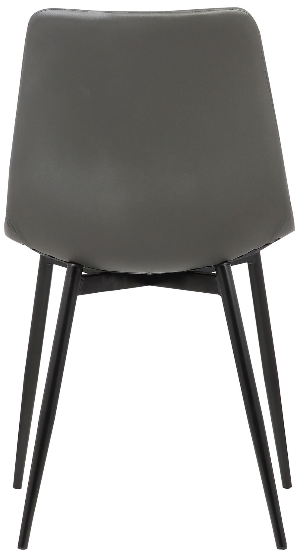 Monte Gray Faux Leather Armless Dining Chair