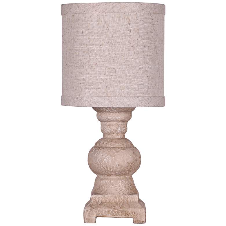 Image 1 Monte Urn Accent Table Lamp in Stone White Finish
