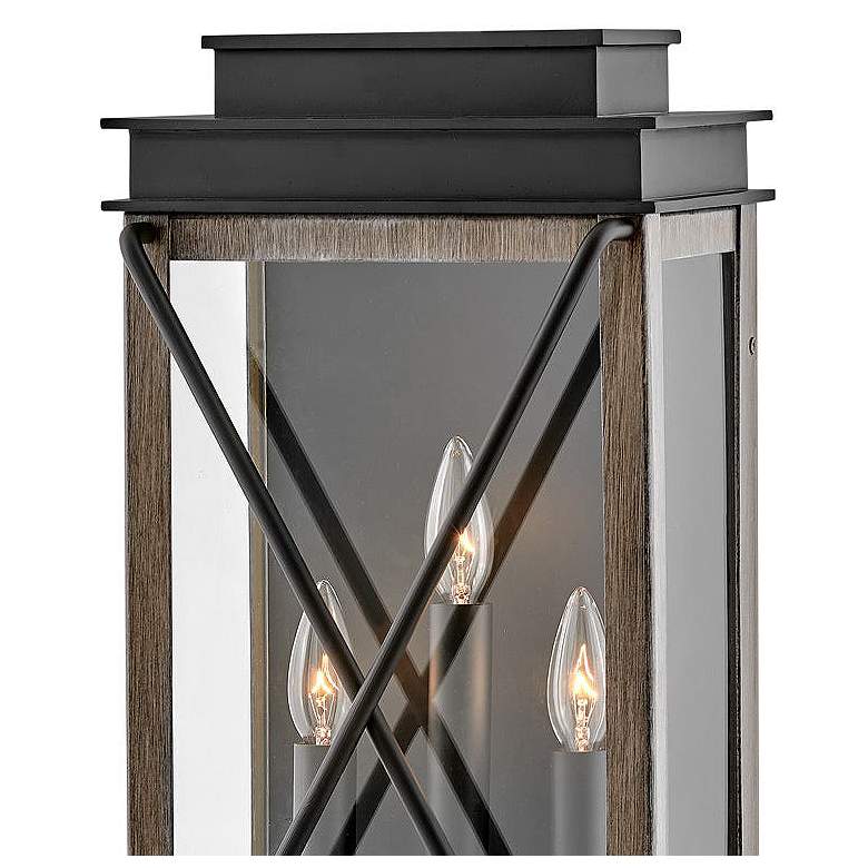 Image 2 Montecito 22" High Black Driftwood Gray Outdoor Wall Light more views
