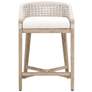 Montecito 27" Natural Gray Mahogany Counter Stool