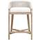 Montecito 27" Natural Gray Mahogany Counter Stool