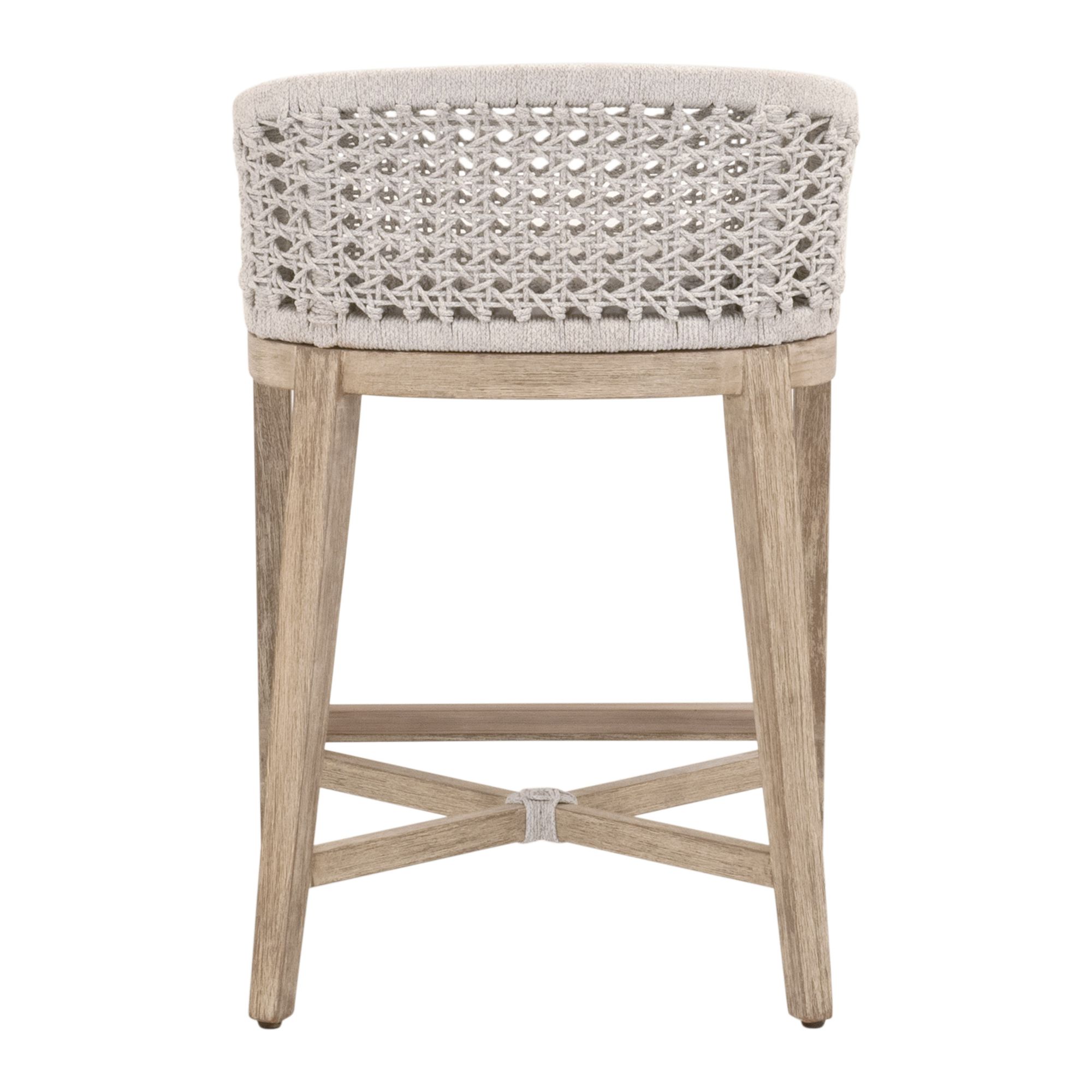 Montecito 27" Natural Gray Mahogany Counter Stool