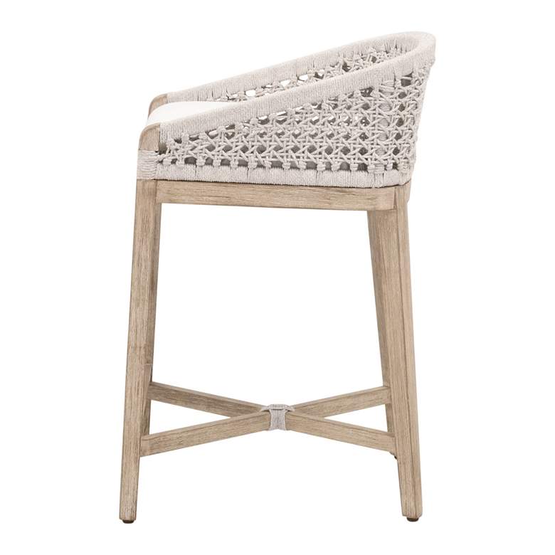 Image 3 Montecito Counter Stool, White Speckle Round Rope, LiveSmart Peyton-Pearl more views