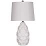Thumbnail1 of Montecito White Table Lamp with Fabric Shade