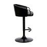 3_Montego Black Faux Leather Adjustable Swivel Bar Stool more views
