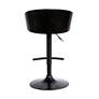 5_Montego Black Faux Leather Adjustable Swivel Bar Stool more views