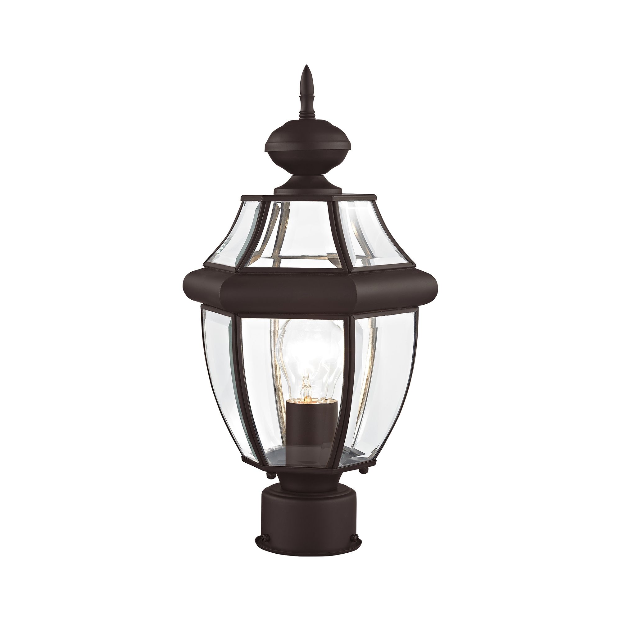 Image 7 Monterey 1 Light Bronze Outdoor Post Top Lantern more views