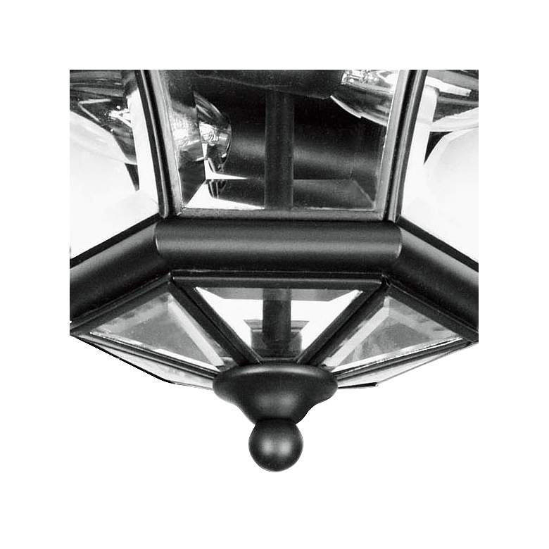 Image 2 Monterey 10 1/2" Wide Black Outdoor Ceiling Light more views