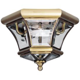 Monterey 10 1/2" Wide Brass Outdoor Ceiling Light Monterey 10 1/2" Wide Brass Outdoor Ceiling Light