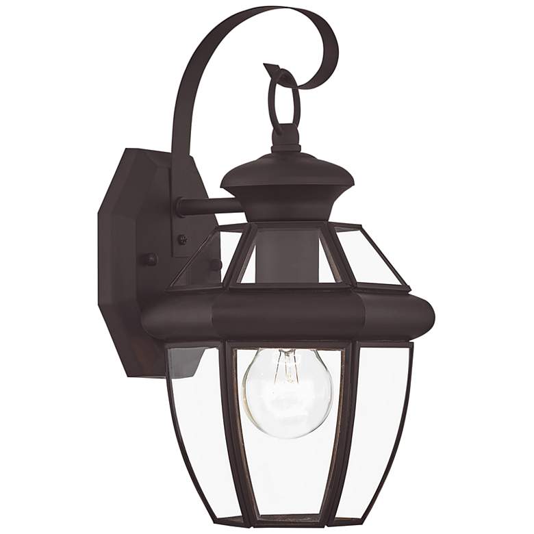 Image 3 Monterey 12.5-in H Bronze Medium Base (E-26) Outdoor Wall Light