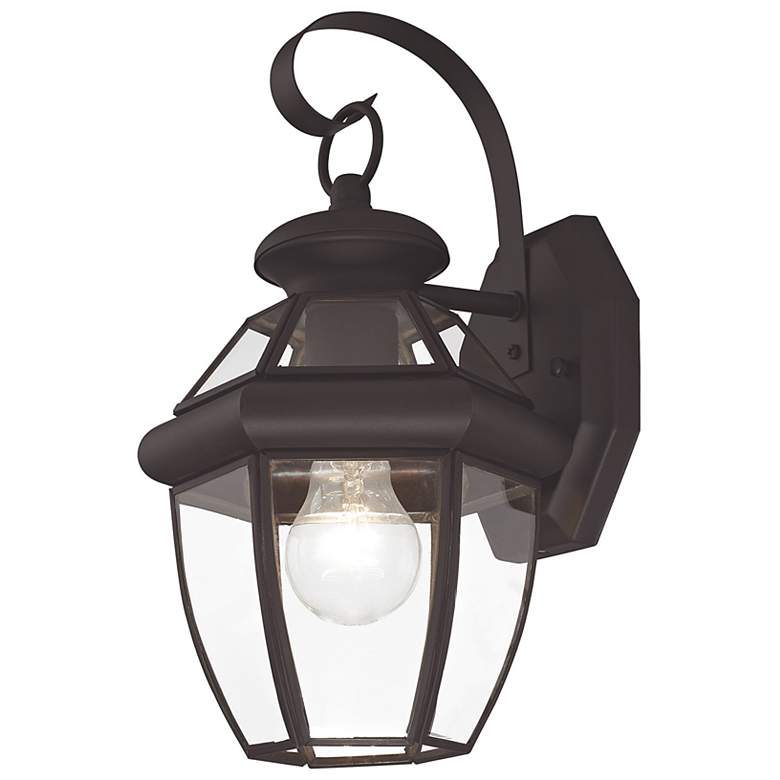 Image 6 Monterey 12.5-in H Bronze Medium Base (E-26) Outdoor Wall Light more views