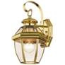 Monterey 12.5-in H Polished Brass Medium Base (E-26) Outdoor Wall Light