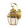 4_Monterey 12.5-in H Polished Brass Medium Base (E-26) Outdoor Wall Light more views