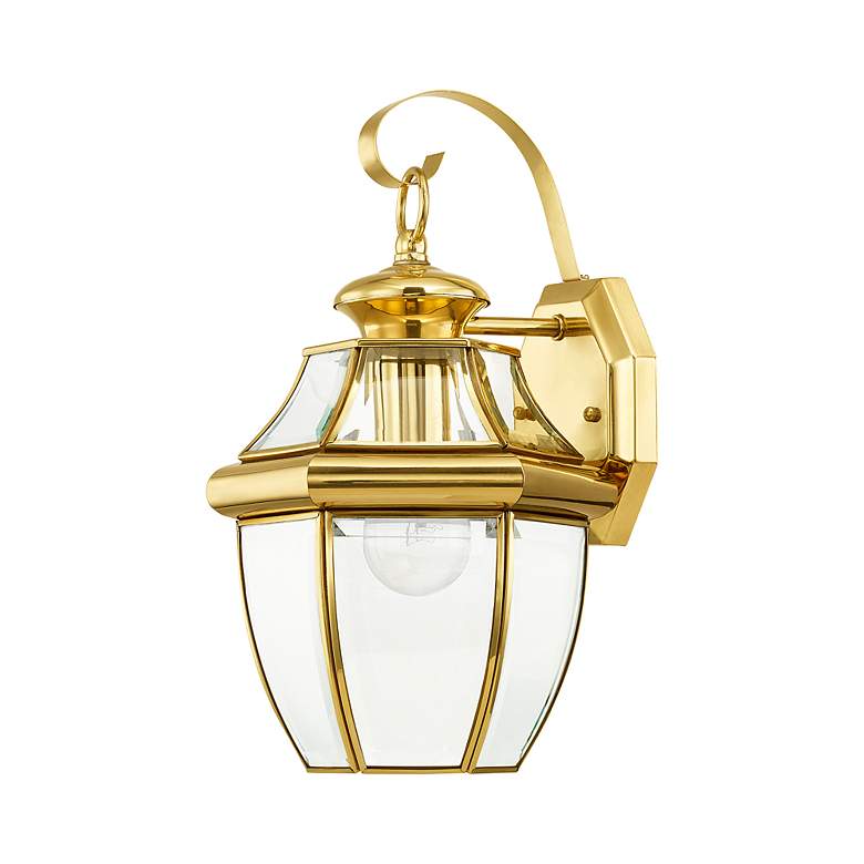 Image 4 Monterey 12.75-in Antique Brass Outdoor Pendant Light more views