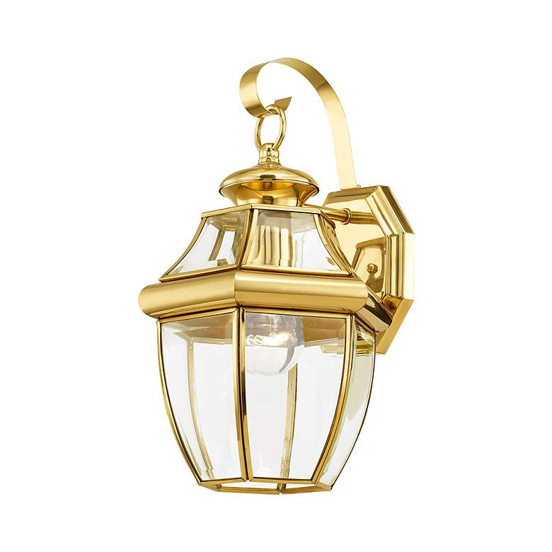 Image 6 Monterey 12.75-in Antique Brass Outdoor Pendant Light more views
