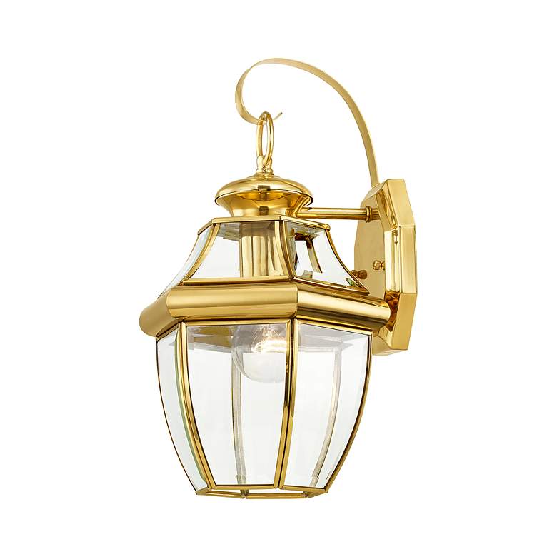Image 7 Monterey 12.75-in Antique Brass Outdoor Pendant Light more views