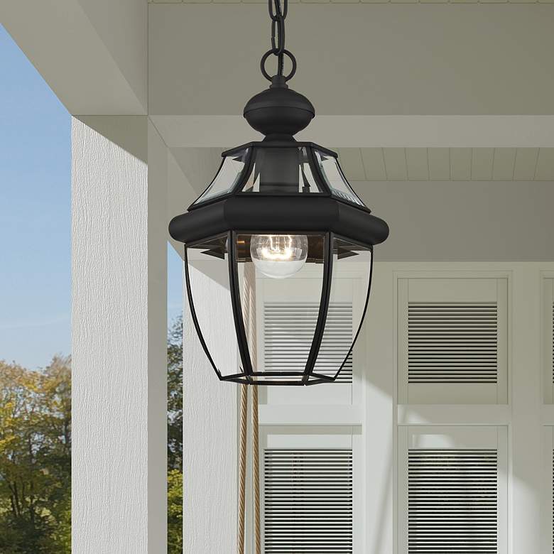 Image 1 Monterey 12.75-in Black Outdoor Pendant Light