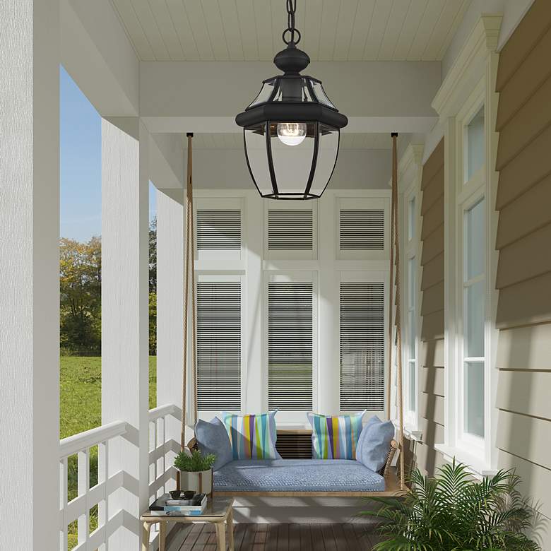 Image 5 Monterey 12.75-in Black Outdoor Pendant Light more views