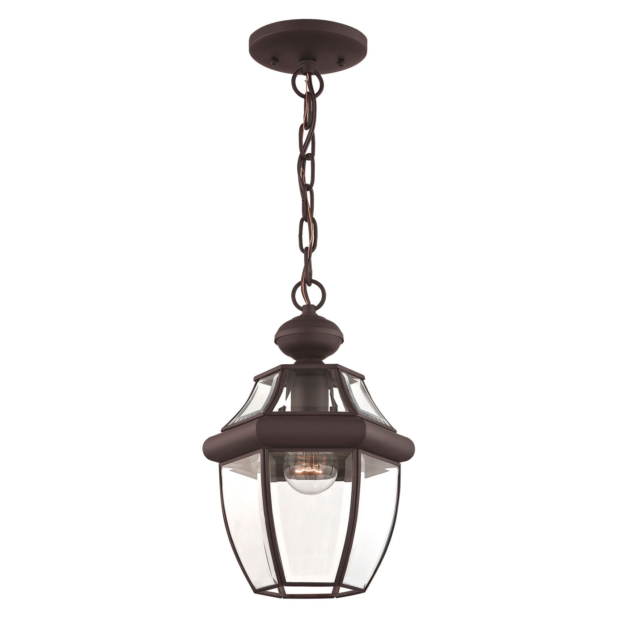 Monterey 12.75-in Bronze Outdoor Pendant Light