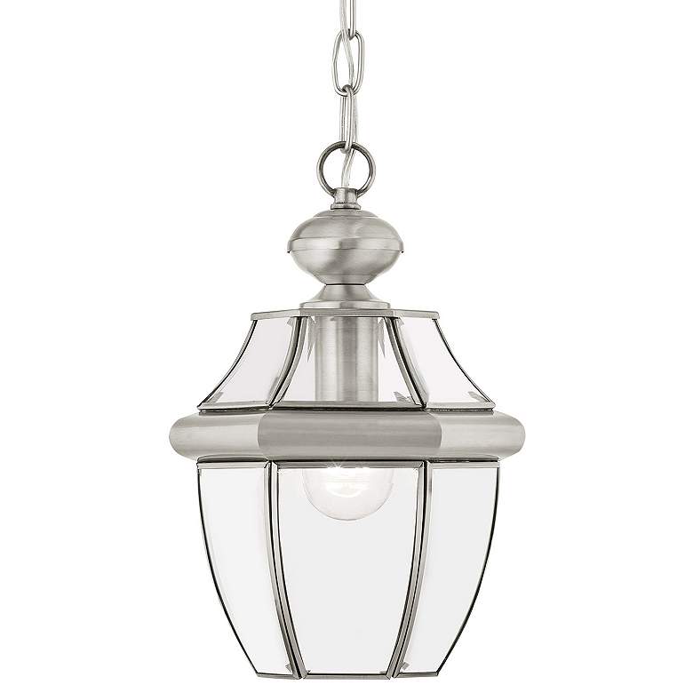 Image 1 Monterey 12.75-in Brushed Nickel Outdoor Pendant Light