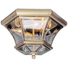 Monterey 12 1/2" Wide Antique Brass Outdoor Ceiling Light Monterey 12 1/2" Wide Antique Brass Outdoor Ceiling Light