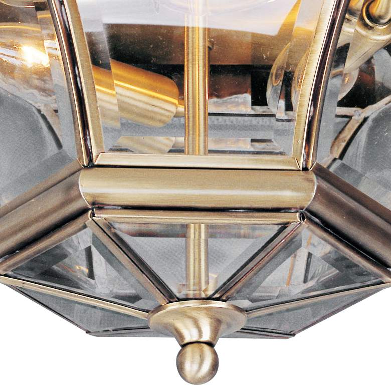 Image 2 Monterey 12 1/2" Wide Antique Brass Outdoor Ceiling Light more views