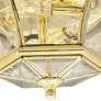 Monterey 12 1/2" Wide Polished Brass Outdoor Ceiling Light