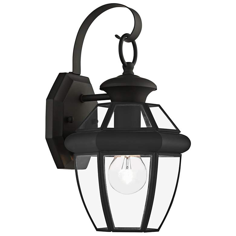 Image 2 Monterey 12 1/2 "High Black Outdoor Wall Light