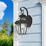 1_Monterey 12 1/2 "High Black Outdoor Wall Light