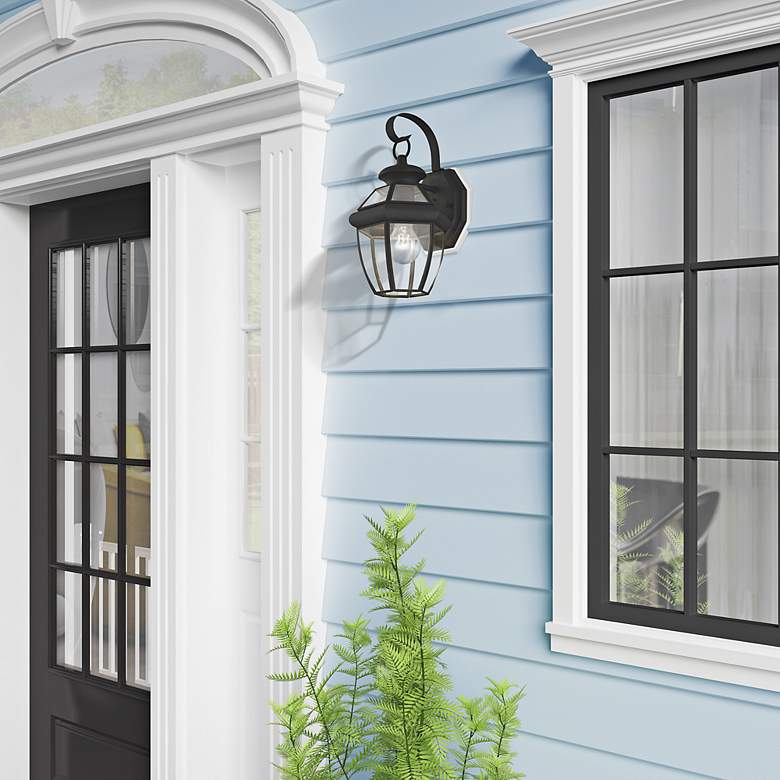 Image 5 Monterey 12 1/2 "High Black Outdoor Wall Light more views
