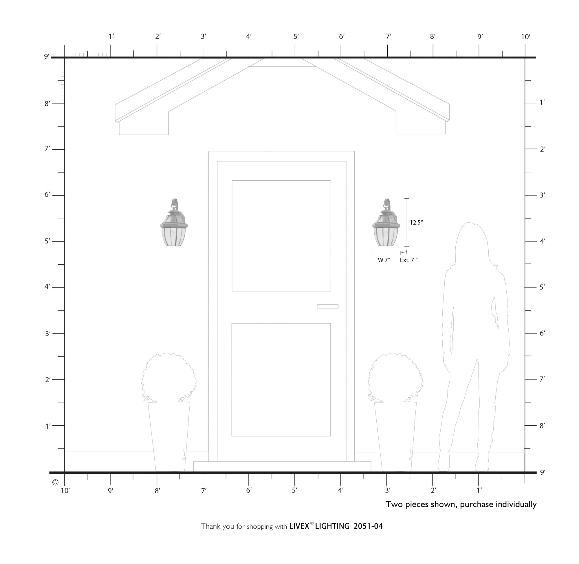 Monterey 12 1/2 "High Black Outdoor Wall Light