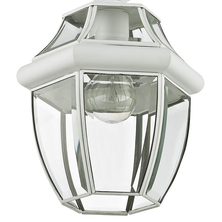 Image 2 Monterey 12 3/4" High White Lantern Outdoor Hanging Light more views