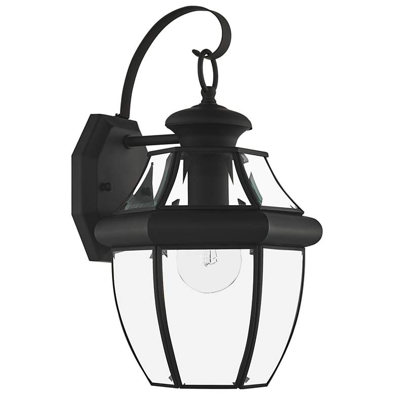 Image 4 Monterey 13-in H Black Medium Base (E-26) Outdoor Wall Light more views