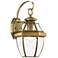 Monterey 13" High Antique Brass Outdoor Wall Light