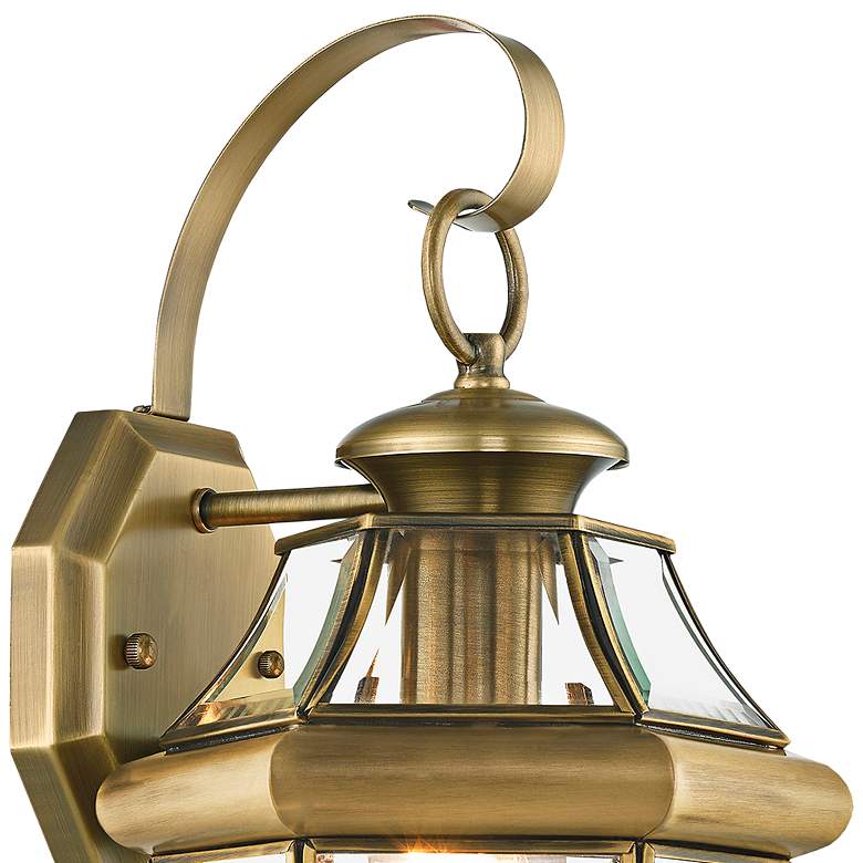 Image 3 Monterey 13" High Antique Brass Outdoor Wall Light more views