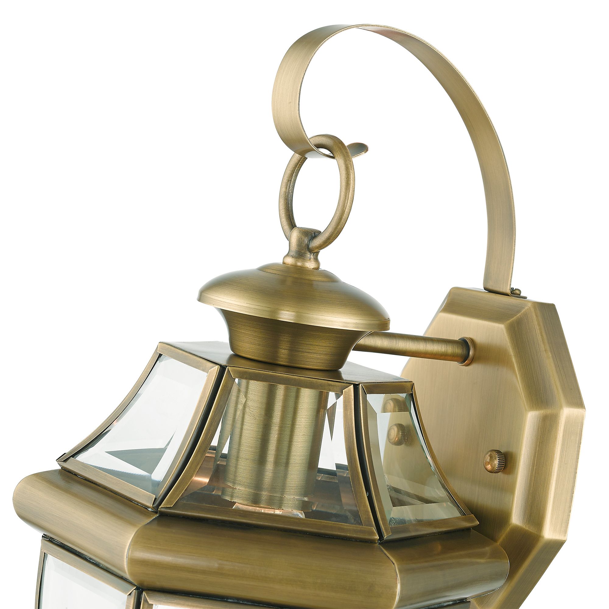 Monterey 13" High Antique Brass Outdoor Wall Light
