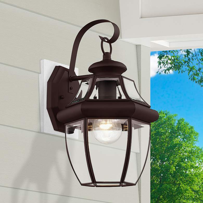 Image 1 Monterey 13" High Bronze Outdoor Wall Light