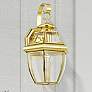 Monterey 13" High Polished Brass Outdoor Wall Light in scene