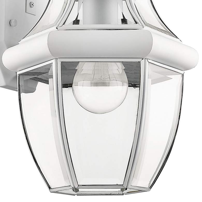 Image 2 Monterey 13" High White Downward Lantern Outdoor Wall Light more views