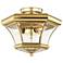 Monterey 13" Wide Polished Brass 3-Light Ceiling Light