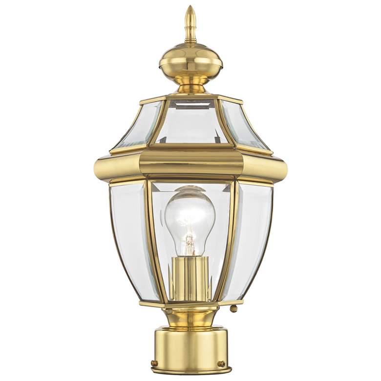 Image 1 Monterey 15.75-in H Polished Brass Post Light