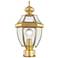 Monterey 15.75-in H Polished Brass Post Light