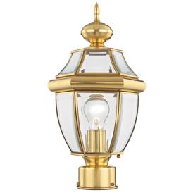 Monterey 15.75-in H Polished Brass Post Light Monterey 15.75-in H Polished Brass Post Light