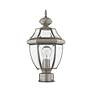 5_Monterey 16 1/2" High Brushed Nickel Outdoor Post Light more views