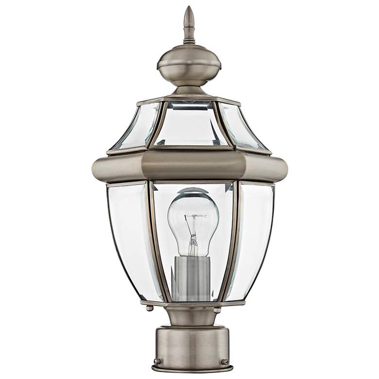 Image 6 Monterey 16 1/2" High Brushed Nickel Outdoor Post Light more views