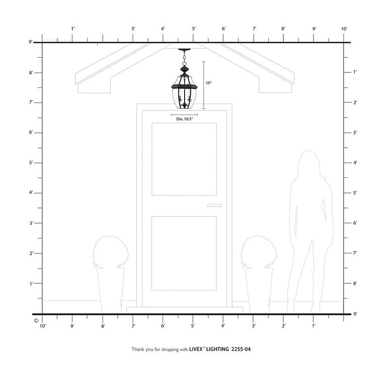 Image 7 Monterey 19-in Black Outdoor Pendant Light more views